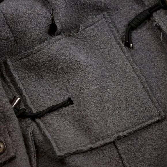 Solid Homme Heavy Wool Duffle-Style Coat — Size 50 (KR 105) — Made in Korea - Picture 5 of 14